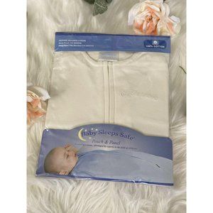 Baby Sleeps Safe Cotton 2 Piece Sleep Pouch‎ Ivory